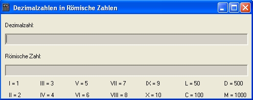 Roemische Zahlen